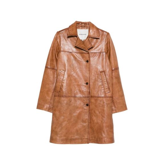 Herskind Women's Coats Leather Brown